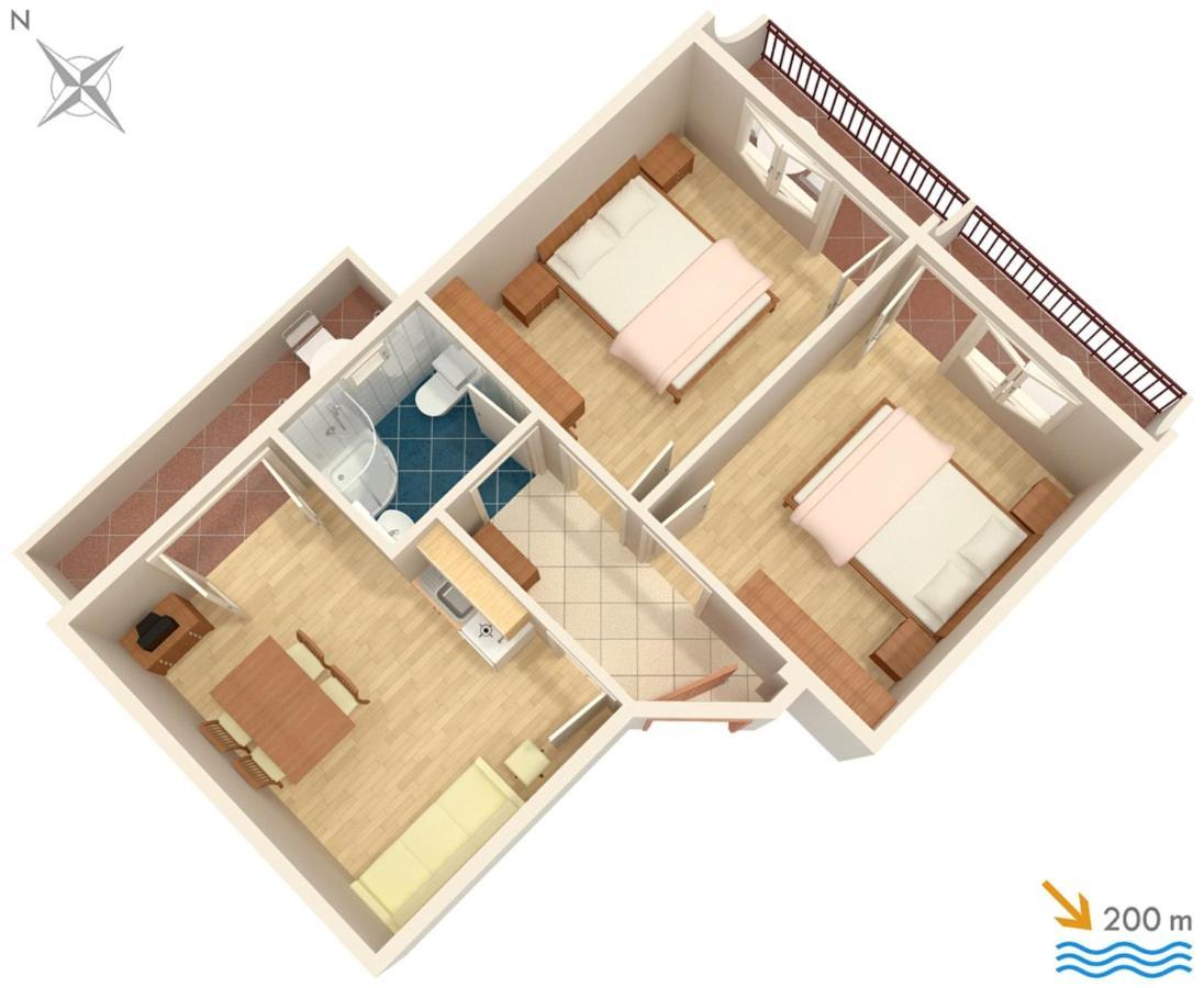 Apartments With A Parking Space Baska Voda, Makarska - 2709 Ngoại thất bức ảnh